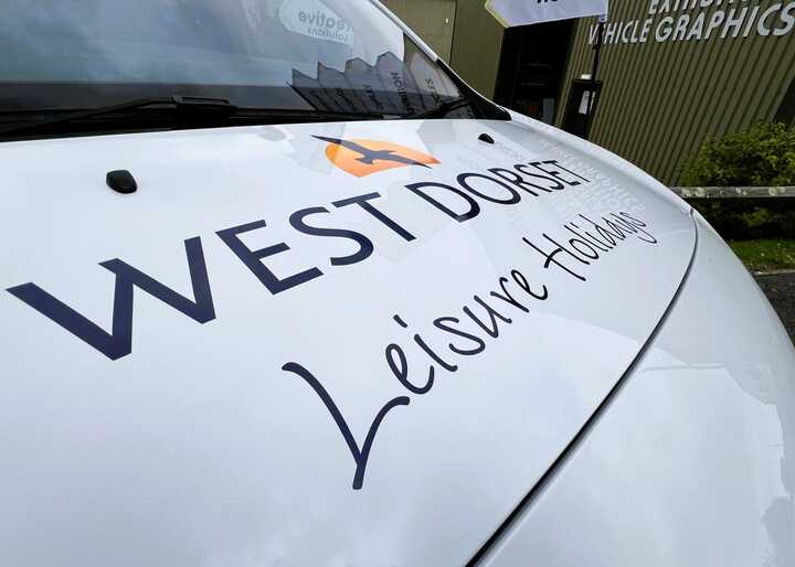 Cut Vinyl & Printed Vehicle Graphics for West Dorset Leisure Holiday's Vauxhall Vivaro