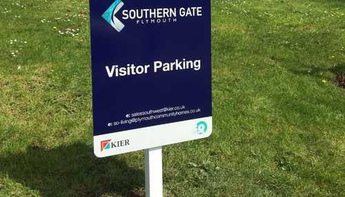 Post Mounted Signage Kier Living