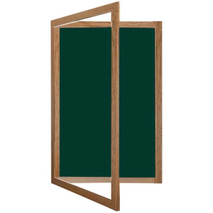 Premium Lockable Wooden Framed Felt Noticeboard