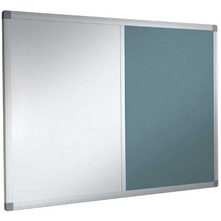 Combination Non-Magnetic Whiteboard With Camira Cara Fabric