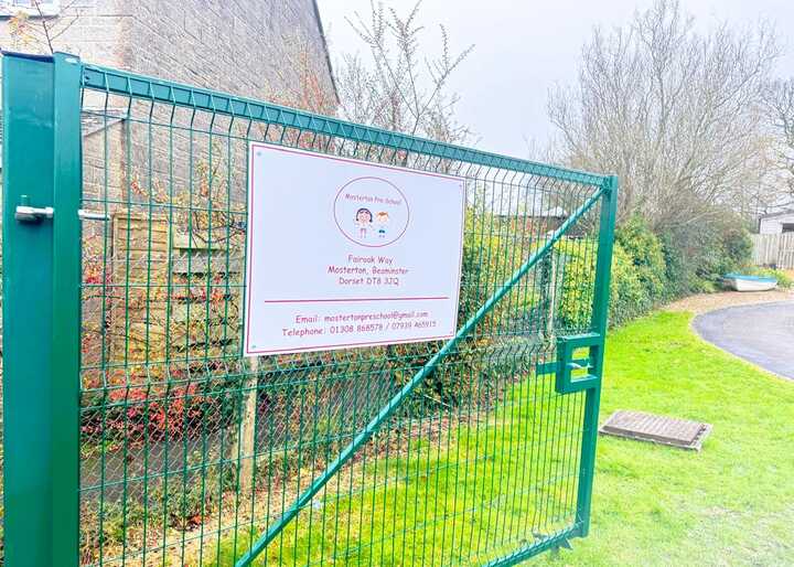 New Gate Sign for Mosterton Pre-School