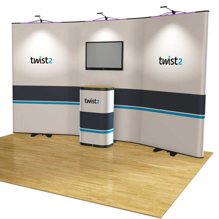 Twist2 Modular Banner Stand Display Walls