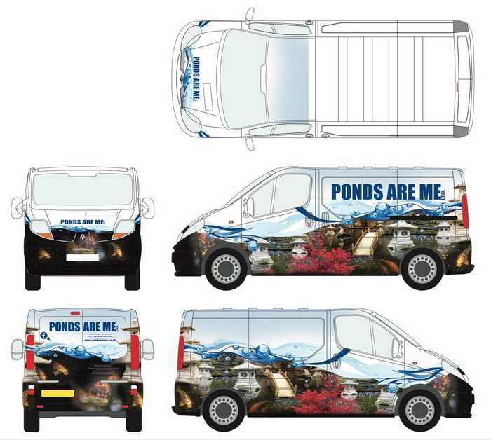 Van Wrap Design - Ponds Are Me Ltd