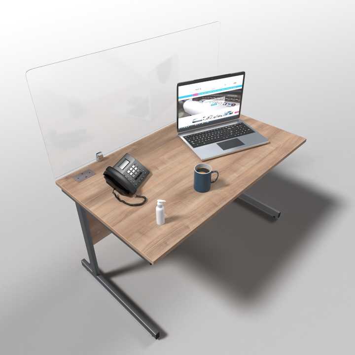 perspex computer desk