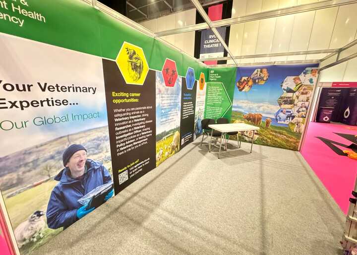 DEFRA (Department for Environment, Food & Rural Affairs) Exhibition Shell Scheme Stand for The London Vet Show 2024