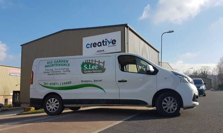 Van Signwriting for S Lee Garden Services