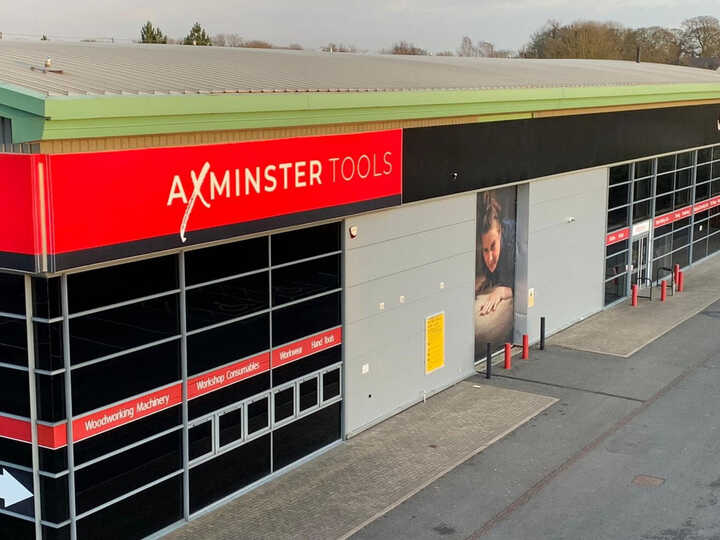 Wrap-Around Flex Face Illuminated Signage for Axminster Tools Nuneaton Store