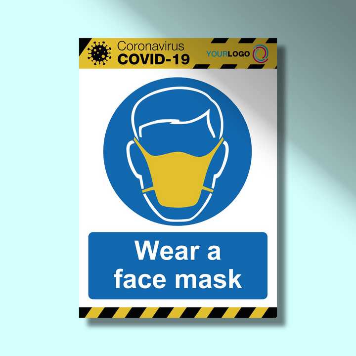 Customisable Face Mask Printed Posters