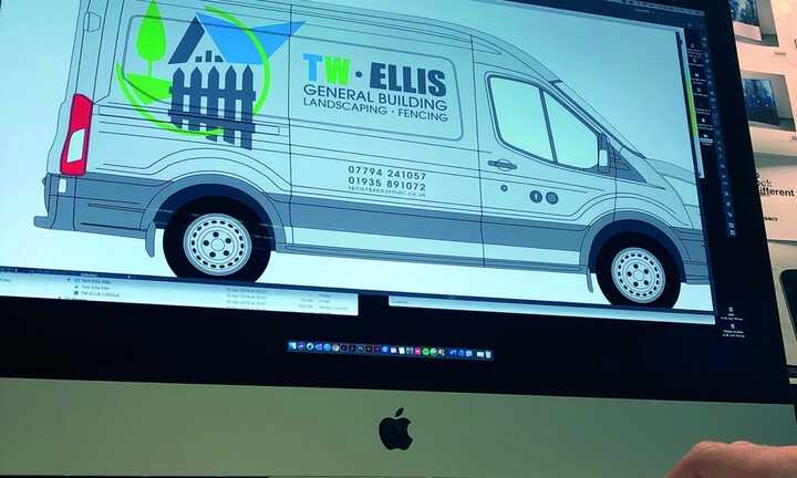 Vehicle Wrapping for TW Ellis, General Building, Landscaping and Fencing