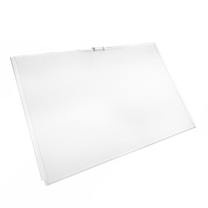 Acrylic poster pocket for cable and rod display systems.png