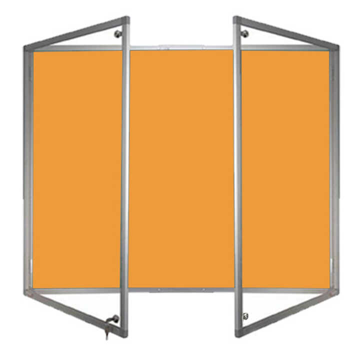 Lockable Aluminium Framed Camira Lucia Notice Board