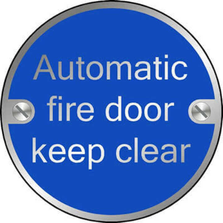 Automatic Fire Door Keep Clear (Disc)