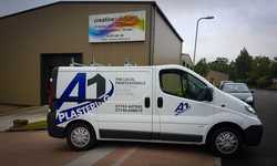 A1 Plastering Van Graphics & Logo Design A1 Plastering Van Graphics & Logo Design