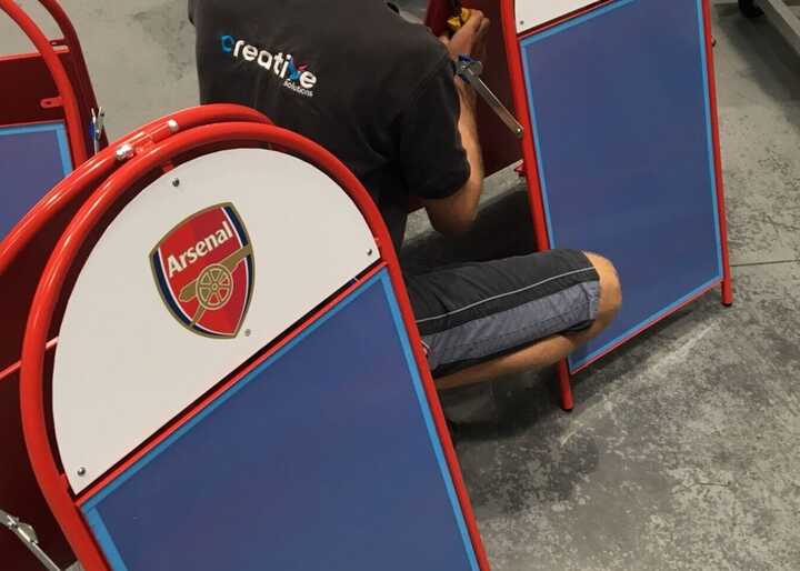 Pavement Signs for Arsenal Women Football Club