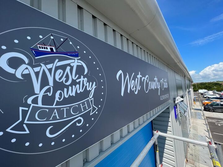 Branded Business Fabricated Aluminium Tray Sign for West Country Catch.jpg