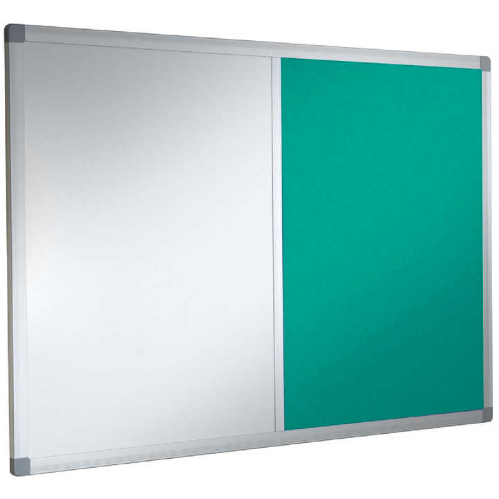 Combination Non-Magnetic Whiteboard With Camira Lucia Fabric