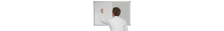 Combination Whiteboard Noticeboard - Premium Felt - SILVER.jpg