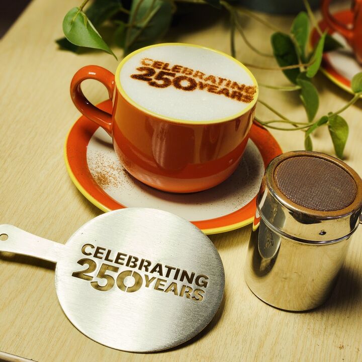 Custom Coffee Stencil - Stainless Steel Branded Coffee Stencils for Parliament Buildings.jpg