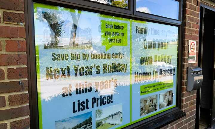 Custom Printed Blockout Window Graphics for Newlands Holiday Park