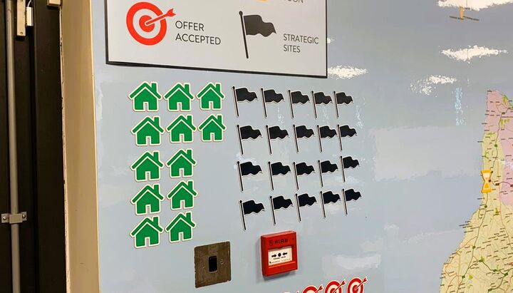 Custom Printed Map Magnetic Whiteboard with Custom Made Magnets.jpg