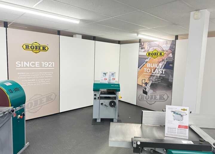 Rojek Branded Custom Wall Graphics For Axminster Tools