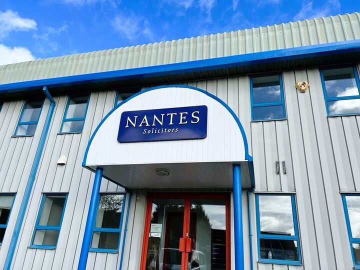 Custom Rounded Corners Dark Blue Tray Sign With 3D White Lettering - Nantes Solicitors.jpg