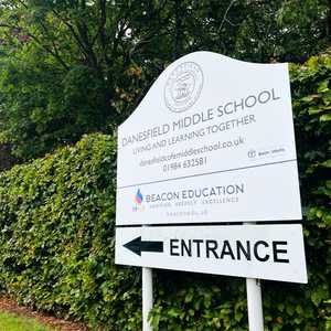 After - Danesfield Post Mounted Entrance Sign