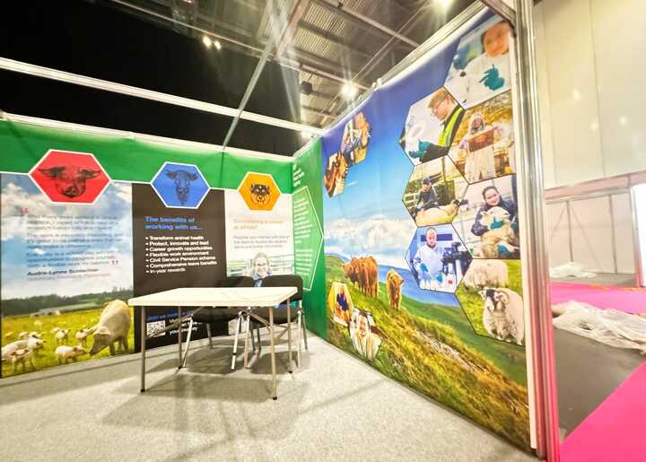 DEFRA (Department for Environment, Food & Rural Affairs) Exhibition Shell Scheme Stand for The London Vet Show 2024