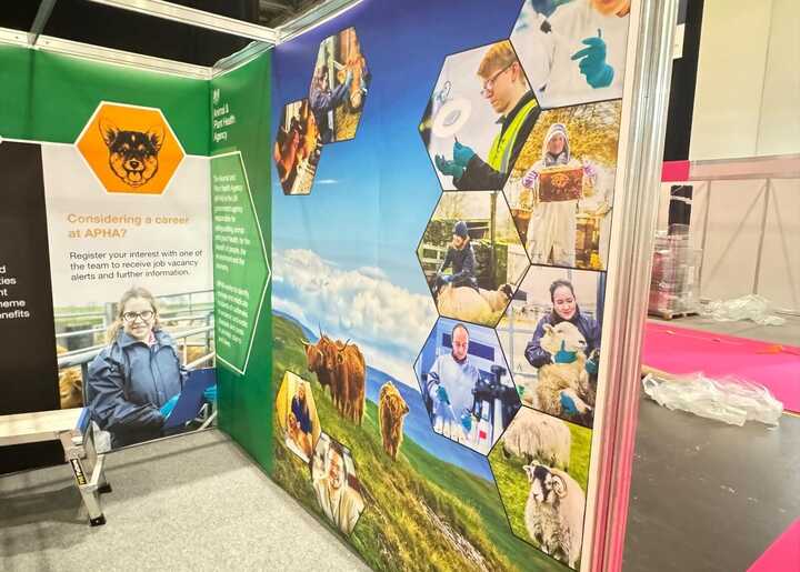 DEFRA (Department for Environment, Food & Rural Affairs) Exhibition Shell Scheme Stand for The London Vet Show 2024