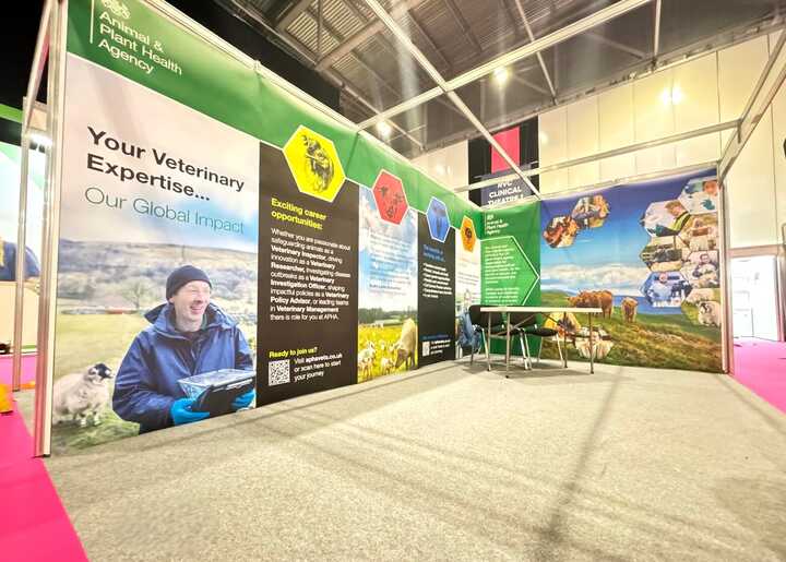 DEFRA (Department for Environment, Food & Rural Affairs) Exhibition Shell Scheme Stand for The London Vet Show 2024