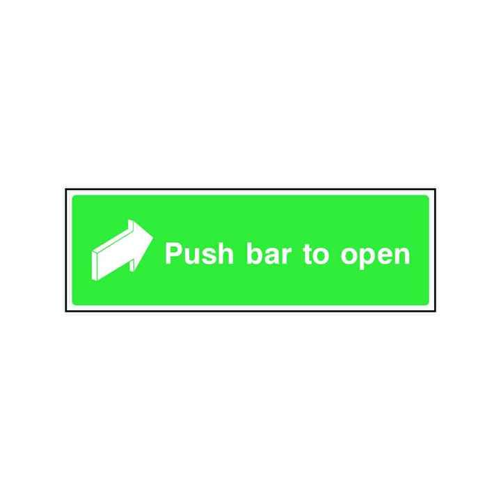 Push Bar To Open (Arrow)