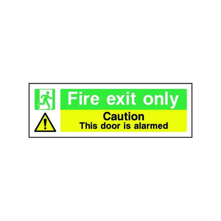 Fire Exit Only / Caution This Door Is Alarmed