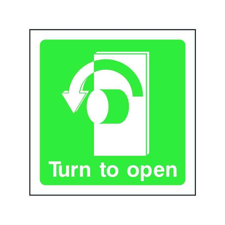 Turn To Open Anti-Clockwise