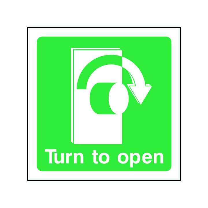 Turn To Open Clockwise