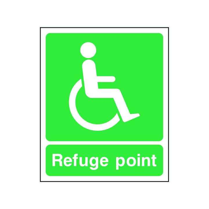 Refuge Point With Wheelchair Icon