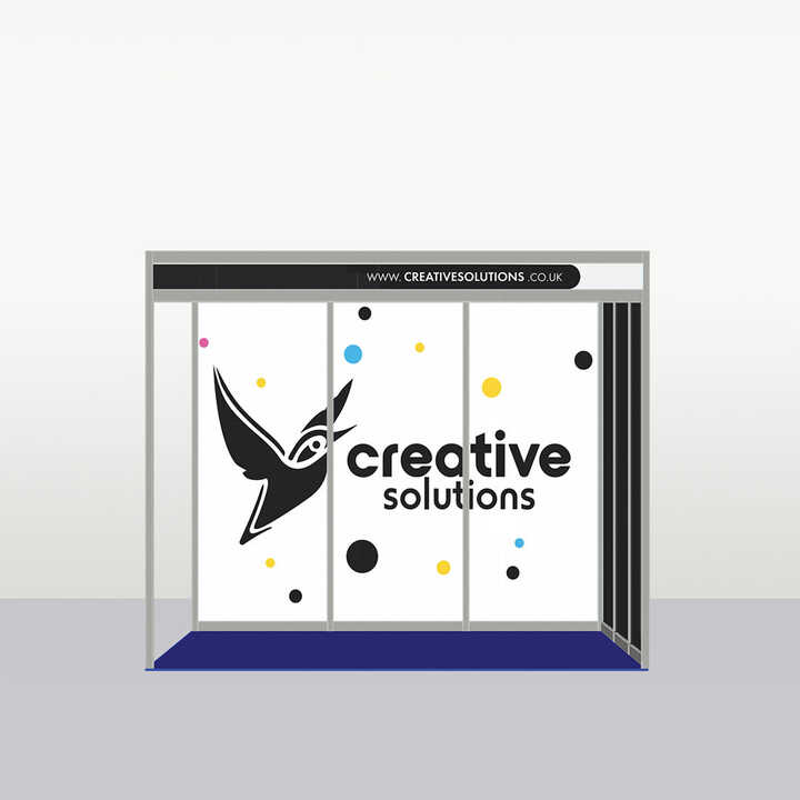 3m x 3m Rollable Shell Scheme Graphics - 2 Walls