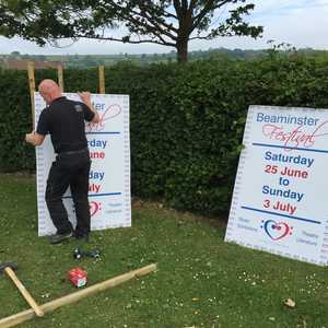 Beaminster Festival 2016 Signage Installation