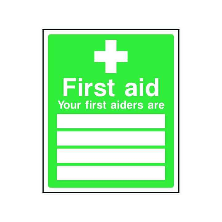 Your First Aiders Are