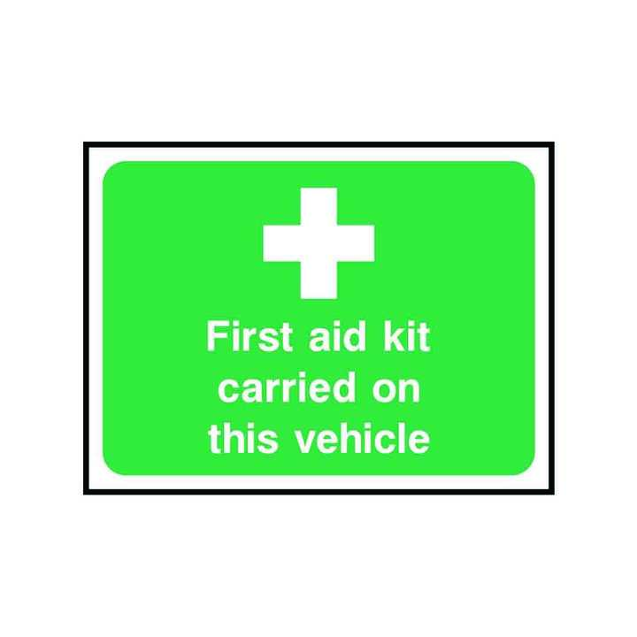 First Aid Kit Carried On This Vehicle