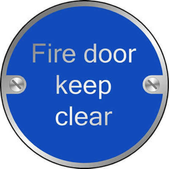 Fire Door Keep Clear (Disc)