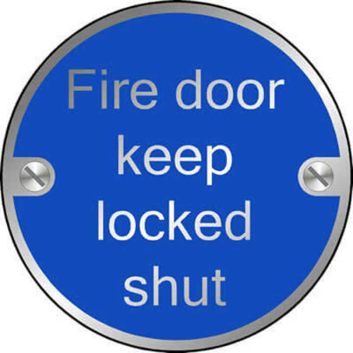 Fire Door Keep Locked Shut (Disc)