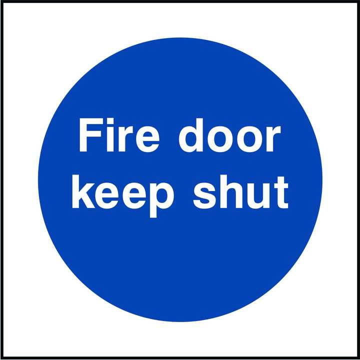 Fire Door Keep Shut Sign