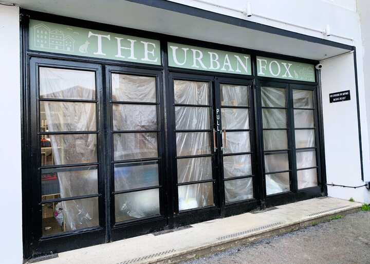 Full-Colour Blockout Window Graphics for The Urban Fox in Lyme Regis