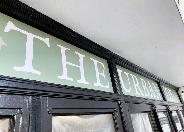 Full Colour Block Out Window Graphics - Shop Branding for The Urban Fox in Lyme Regis 3.jpg