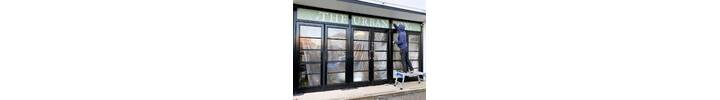 Full Colour Block Out Window Graphics - Shop Branding for The Urban Fox in Lyme Regis.jpg