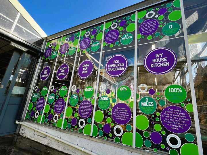 PVC-Free Full-Colour Printed Window Graphics for Groves Nurseries