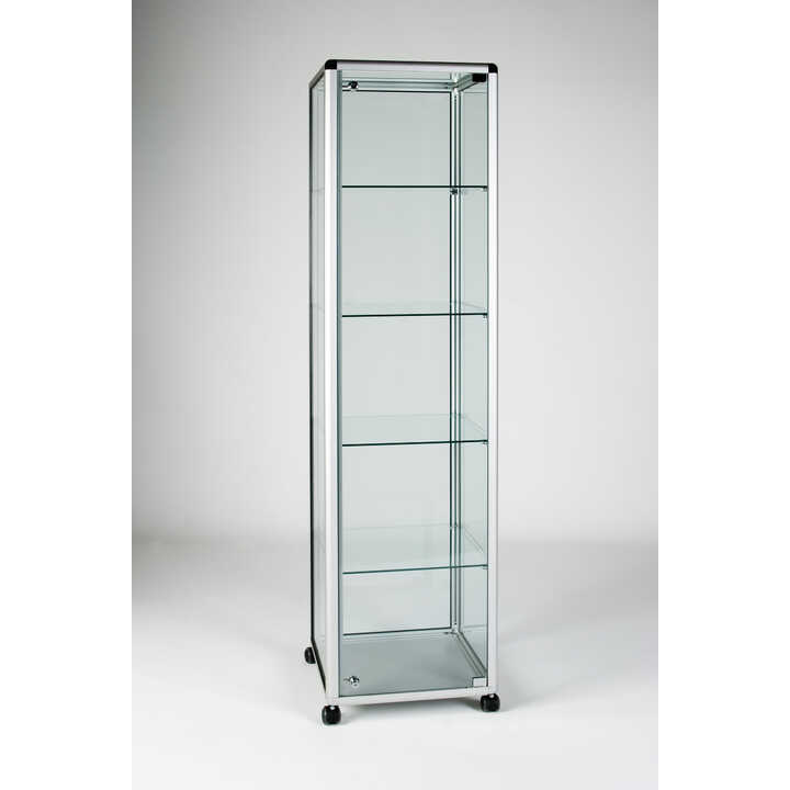 Glass Tower Display Cabinet Showcase