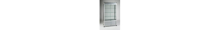 GS30003L Glazed Display Cases - 1000 x 450 x 1932 - 3 Down Light + Cupboard.jpg