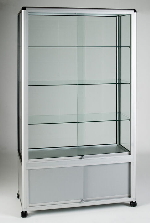 GS3003 Glazed Display Cases - 1000 x 450 x 1932mm - With Cupboard.jpg