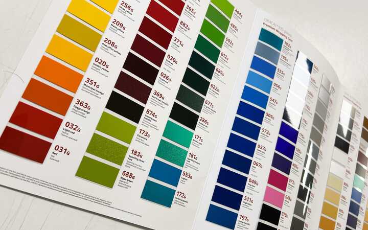 Oracal 970 Premium Wrapping Cast Vinyl Colour Chart